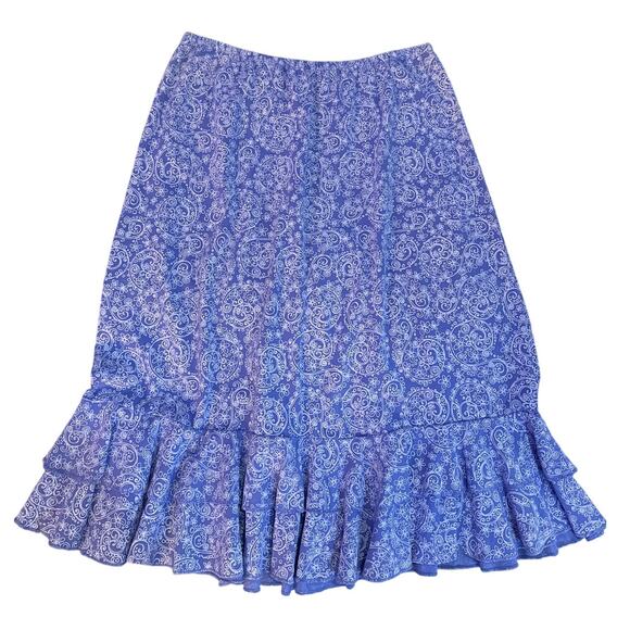 New Fresh Produce Lilac Ruffle Hem Midi Skirt – Size S/M Fits Like M/L - Picture 1 of 2